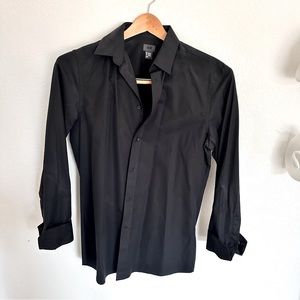 H&M dress shirt medium blue striped